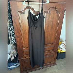 Anthropologie BHLDN Black Silk Dress